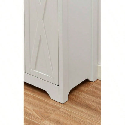 61 inch TV cabinet living room, multifunctional combination TV cabinet, large capacity storage cabinet, can be used in living room, bedroom, office area, white, 61.3Lx 15x 29.8H.