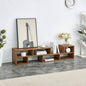 2 Pieces Cube TV Stand, Combination Gaming Entertainment Center Media Stand, Open Storage Bookcase Shelf Living Room, 2 Shelf Bookcase L - Shaped TV Console Stand, with Dimensions of 47.2*12*13.4.