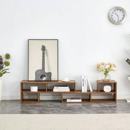 2 Pieces Cube TV Stand, Combination Gaming Entertainment Center Media Stand, Open Storage Bookcase Shelf Living Room, 2 Shelf Bookcase L - Shaped TV Console Stand, with Dimensions of 47.2*12*13.4.
