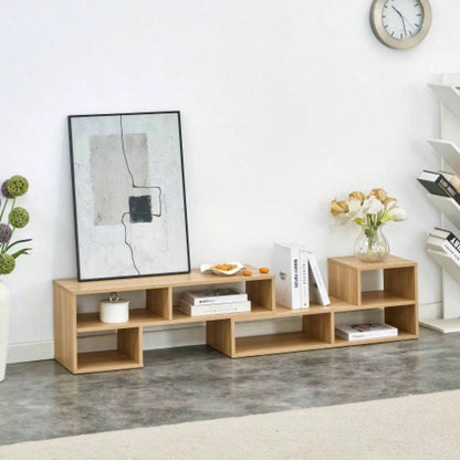 2 Pieces Cube TV Stand, Combination Gaming Entertainment Center Media Stand, Open Storage Bookcase Shelf Living Room, 2 Shelf Bookcase L - Shaped TV Console Stand, with Dimensions of 47.2*12*13.4.