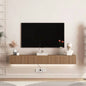 Floating TV Stand Wall Mounted with 16 Color LEDs, 69 Modern TV Stand, Floating TV Cabinet Entertainment Center 55 60 65 Inch TV