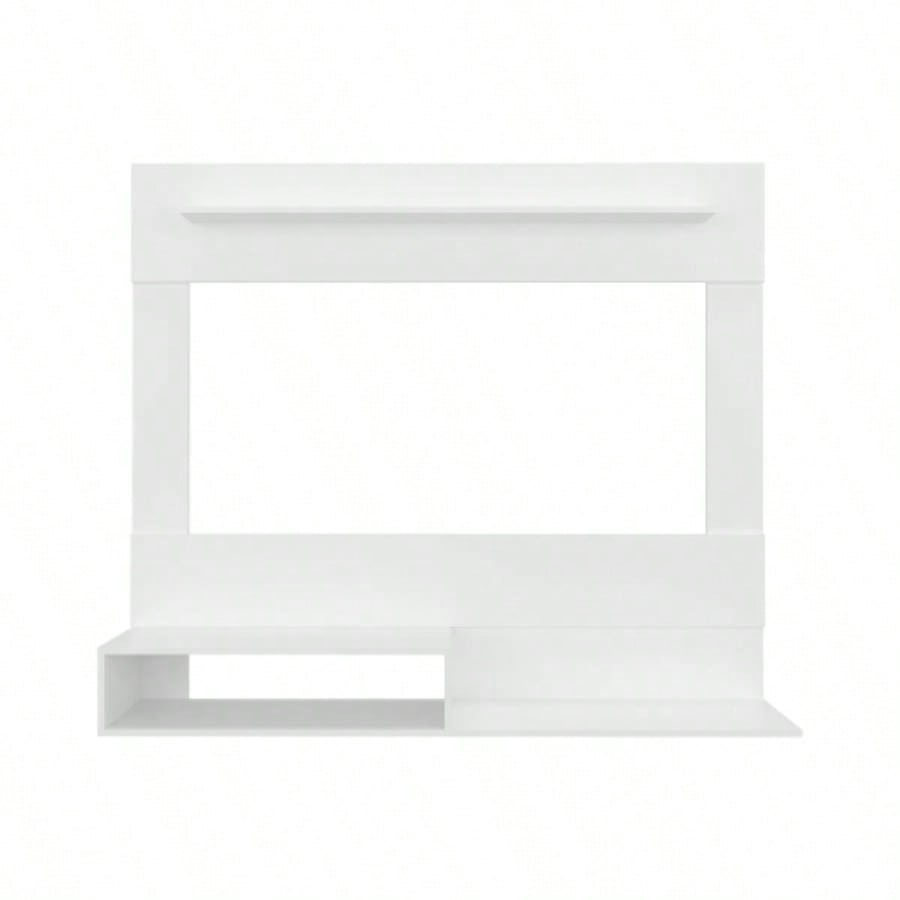 Floating Entertainment Center Albuquerque, Living Room, White