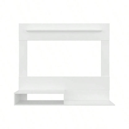 Floating Entertainment Center Albuquerque, Living Room, White