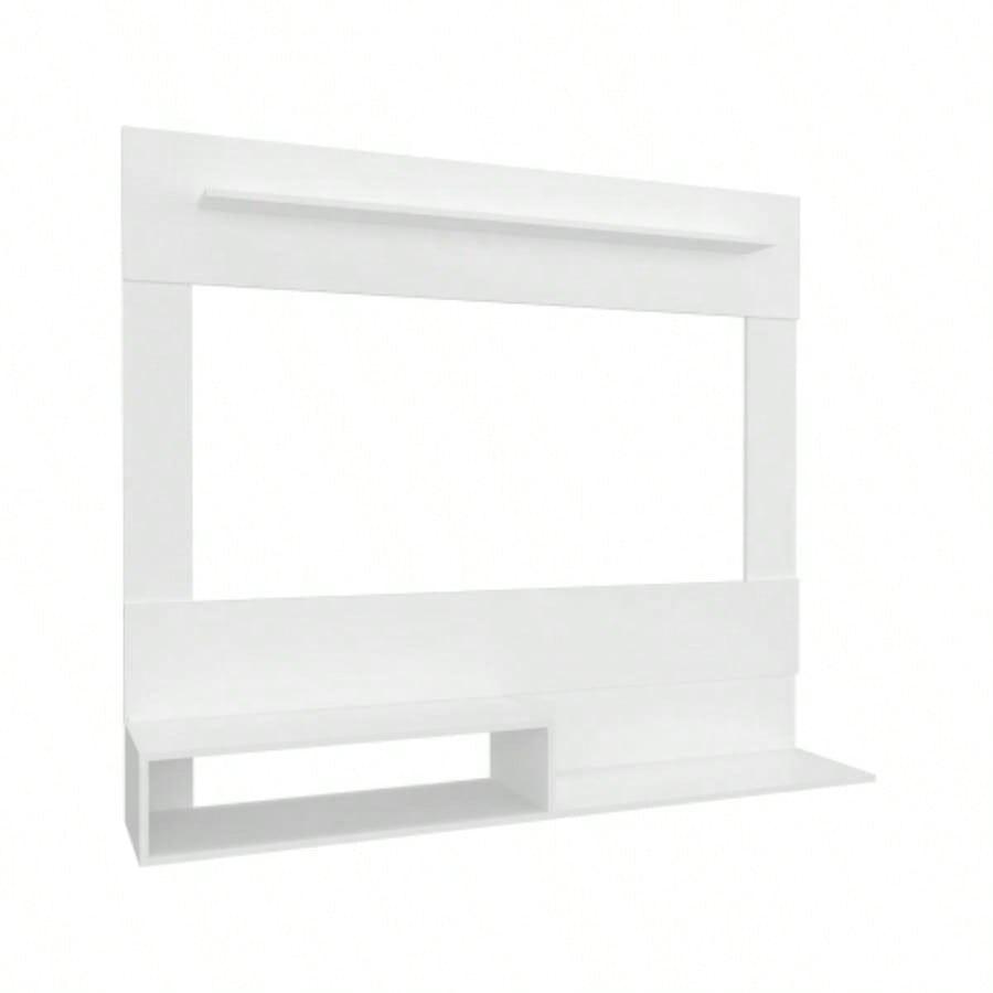 Floating Entertainment Center Albuquerque, Living Room, White