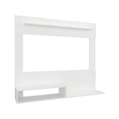 Floating Entertainment Center Albuquerque, Living Room, White