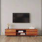 Modern Black TV Stand, 20 Colors LED TV Stand/Remote Control Lights