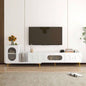 Modern Black TV Stand, 20 Colors LED TV Stand/Remote Control Lights