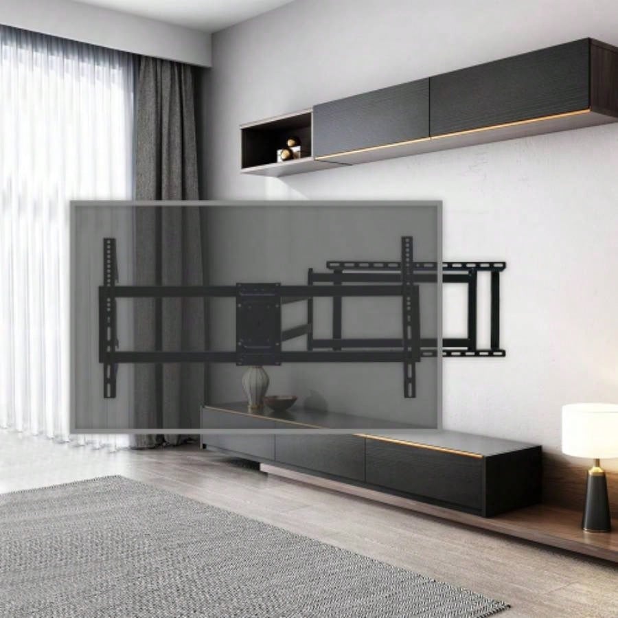 TV Wall Mount Bracket, 40 - 120 Inch TV, with Rotation and Tilt Functions, Full - motion TV Wall Mount, Adjustable Dual, Distance from Wall 70 - 1016 mm, Maximum VESA 800*400 mm, 132lbs