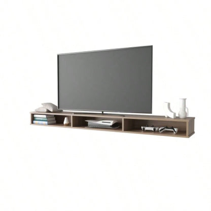Manter Wall - Mounted Tv Stand, Living Room, Macadamia
