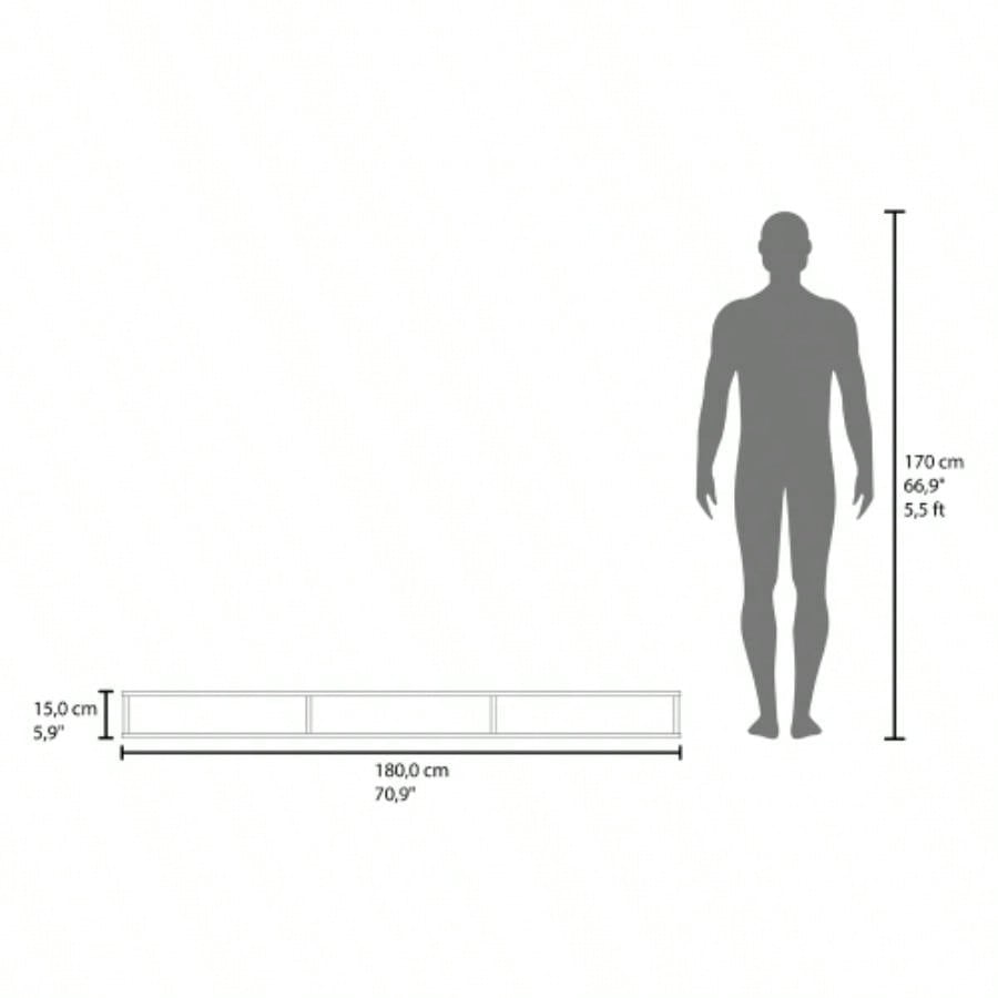 Manter Wall - Mounted Tv Stand, Living Room, Macadamia