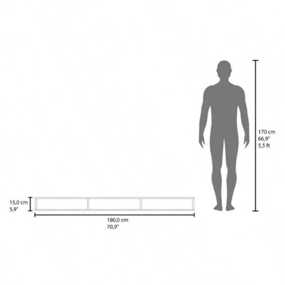 Manter Wall - Mounted Tv Stand, Living Room, Macadamia