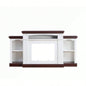 Farmhouse Style Fireplace TV Stand 70 - inch TV Fireplace TV Stand Living Room or Bedroom Storage
