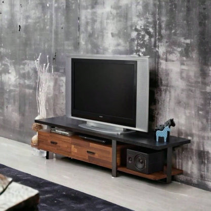 Elling Walnut Black TV Stand