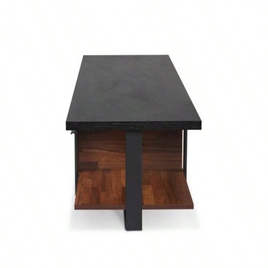 Elling Walnut Black TV Stand