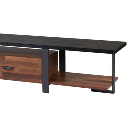 Elling Walnut Black TV Stand