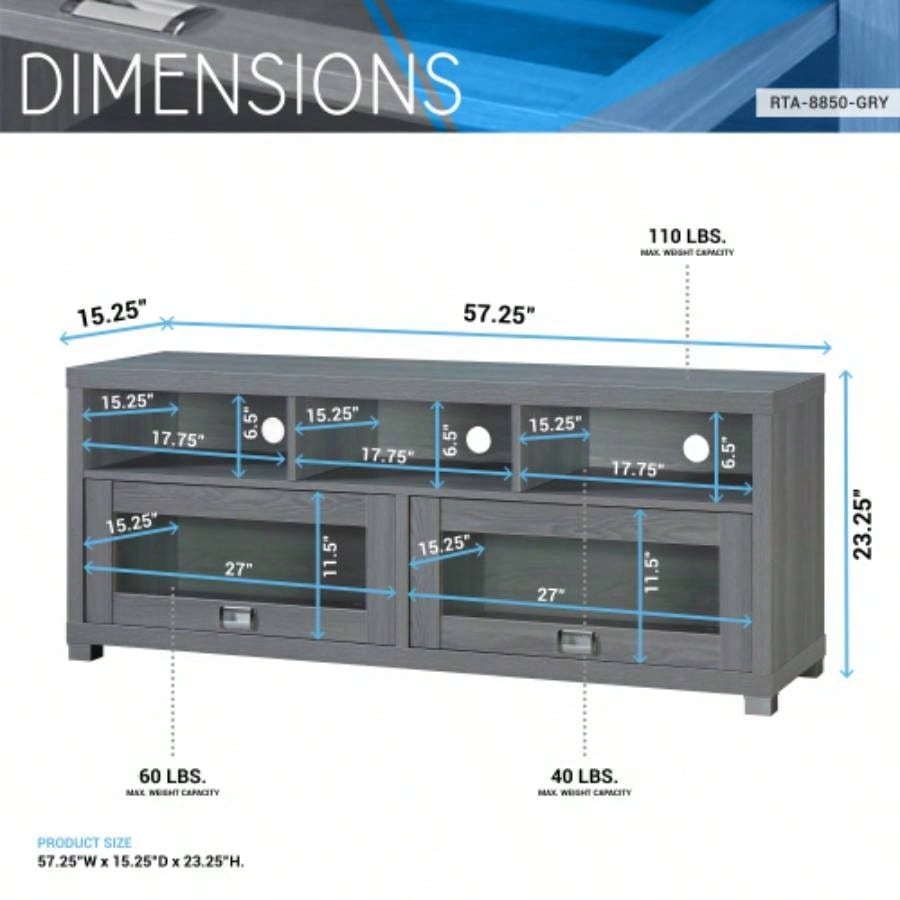 Techni Mobili Durbin TV Stand TVs up to 75in,
