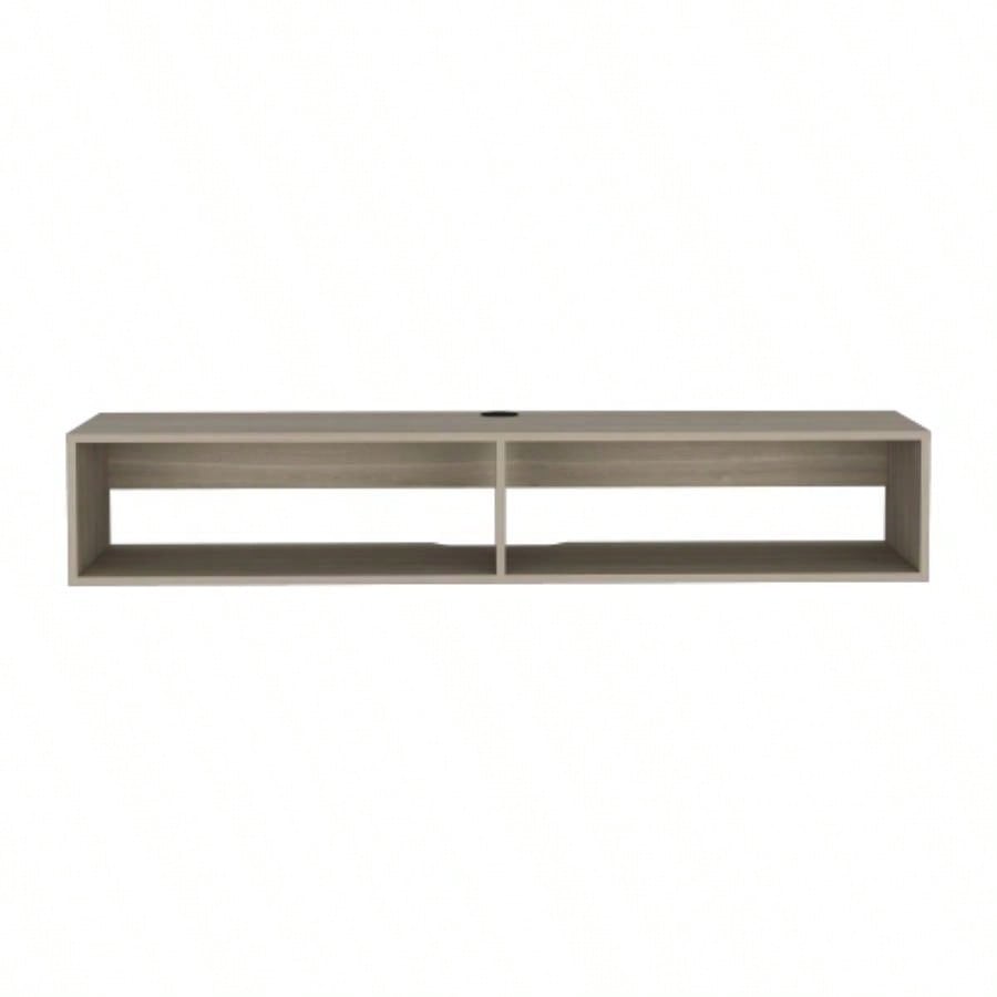 Floating Tv Stand Moore, Living Room, White Oak