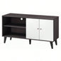 Amidon TV Stand TVs up to 47.3 with 2 Storage Shelves 1 Cabinet, Modern Entertainment Centre TV in Living Room in Walnut