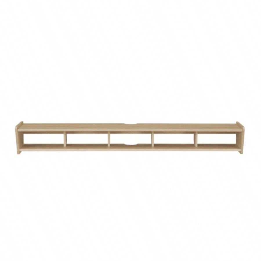 Modern Wall - Mounted Floating TV Stand - Coastal Oak