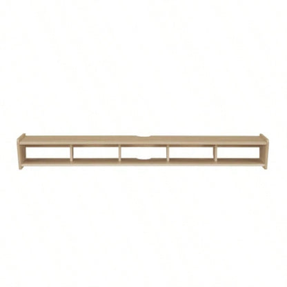 Modern Wall - Mounted Floating TV Stand - Coastal Oak