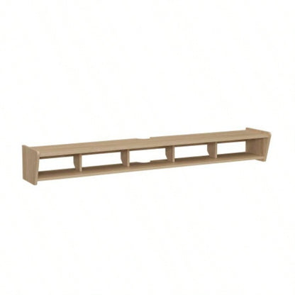 Modern Wall - Mounted Floating TV Stand - Coastal Oak