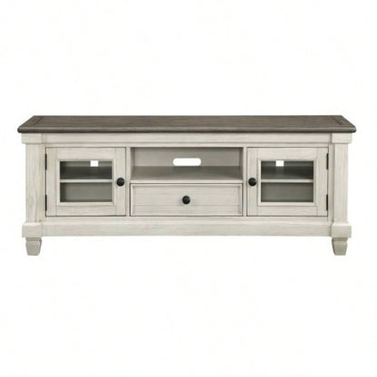 TV Stand Faux Marble Top and Shelves Living Room Furniture 1pc, Black Metal TV Console Table/Sofa Table