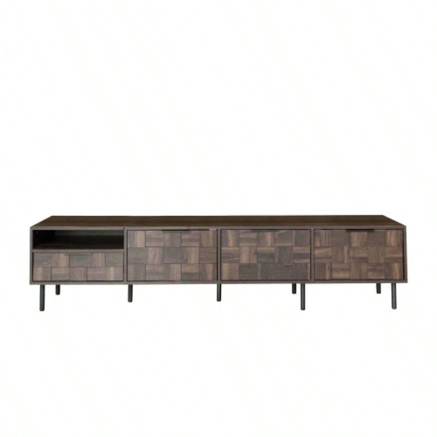 78 Mid Modern TV Stand 65+ Inch TVs, TV Console with Storage Cabinets Living Room, Entertainment Center Storage
