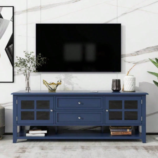 TV Stand TVs up to 60 Entertainment Center with Multifunctional Storage Space, TV Cabinet with Modern Design, Media Console Living Room, Bedroom