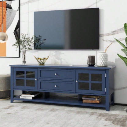 TV Stand TVs up to 60 Entertainment Center with Multifunctional Storage Space, TV Cabinet with Modern Design, Media Console Living Room, Bedroom