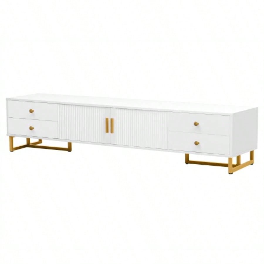 U - Can TV Stand 65+ Inch TV, Entertainment Center TV Media Console Table, Modern TV Stand with Storage, TV Console Cabinet Furniture Living RoomOLD SKU: WF530740AAK