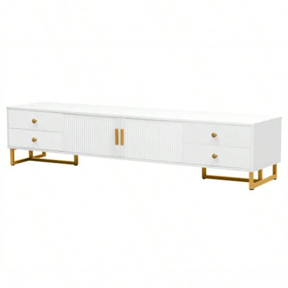 U - Can TV Stand 65+ Inch TV, Entertainment Center TV Media Console Table, Modern TV Stand with Storage, TV Console Cabinet Furniture Living RoomOLD SKU: WF530740AAK