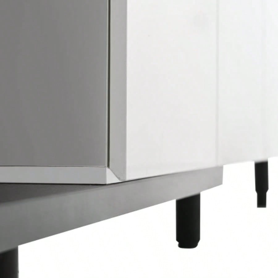 U - Can 70.1 Modern Stylish ExtendableTV Stand TV Cabinet 80+inch TV, Black+White Old SKU: WF299723AAK