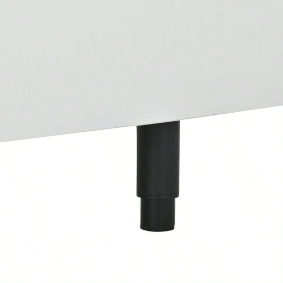 U - Can 70.1 Modern Stylish ExtendableTV Stand TV Cabinet 80+inch TV, Black+White Old SKU: WF299723AAK