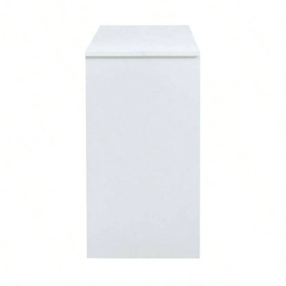 White decorative wooden TV/ storage cabinet with two sliding barn doors, available bedroom, living room, corridor.