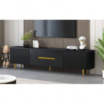 U - Can 78. Minimalist TV Stand TVs up to 85 Inches, Modern Entertainment Center Media Console with 4 Spacious Cabinets Living roomOLD SKU: SJ000125AAB