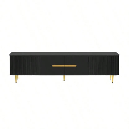 U - Can 78. Minimalist TV Stand TVs up to 85 Inches, Modern Entertainment Center Media Console with 4 Spacious Cabinets Living roomOLD SKU: SJ000125AAB