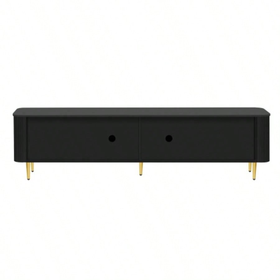 U - Can 78. Minimalist TV Stand TVs up to 85 Inches, Modern Entertainment Center Media Console with 4 Spacious Cabinets Living roomOLD SKU: SJ000125AAB