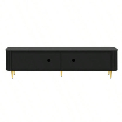 U - Can 78. Minimalist TV Stand TVs up to 85 Inches, Modern Entertainment Center Media Console with 4 Spacious Cabinets Living roomOLD SKU: SJ000125AAB