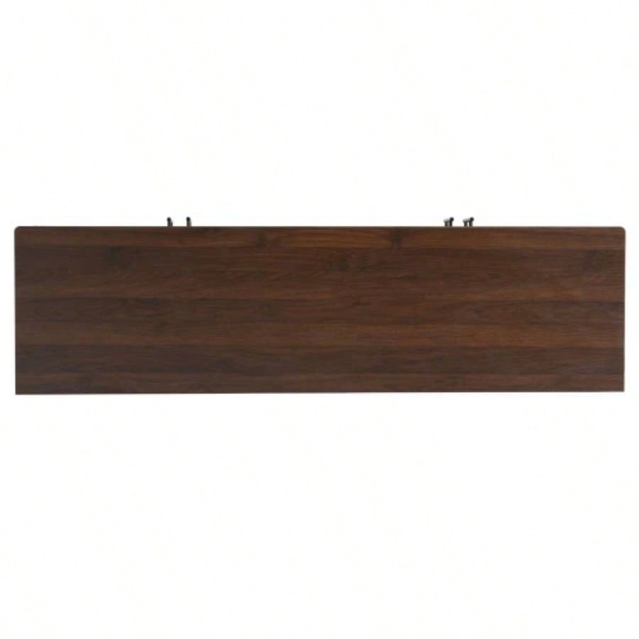 Functional 4 - Door TV Cabinet - 2 Storage Spaces, Adjustable Shelves, Living Room Organization, Chestnut