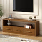 Mirod Stylish TV Stand with Ample Storage, Classic Design with Three Drawers and Spacious Surface, Minimalist Metal Handles, Versatile as TV Console or Side Cabinet