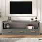 Mirod Stylish TV Stand with Ample Storage, Classic Design with Three Drawers and Spacious Surface, Minimalist Metal Handles, Versatile as TV Console or Side Cabinet