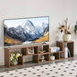 2 Pieces Cube TV Stand, Combination Gaming Entertainment Center Media Stand, Open Storage Bookcase Shelf Living Room, 2 Shelf Bookcase L - Shaped TV Console Stand, with Dimensions of 55.1*11.8*17.1