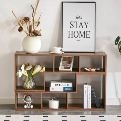 2 Pieces Cube TV Stand, Combination Gaming Entertainment Center Media Stand, Open Storage Bookcase Shelf Living Room, 2 Shelf Bookcase L - Shaped TV Console Stand, with Dimensions of 55.1*11.8*17.1