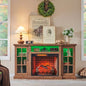 65 Fireplace TV Stand TVs up to 75with 28 Fireplace and LED Light