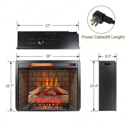 65 Fireplace TV Stand TVs up to 75with 28 Fireplace and LED Light