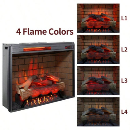 65 Fireplace TV Stand TVs up to 75with 28 Fireplace and LED Light