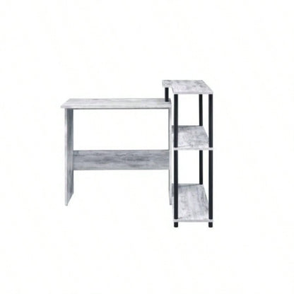 Levi Antique White Black Writing Desk