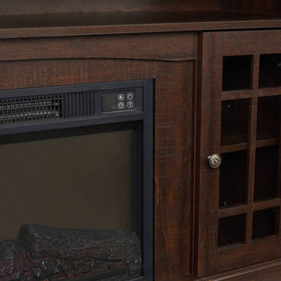 Classic TV Media Stand Modern Entertainment Console TV Up to 65 with Open and Closed Storage Space, Espresso, 58.2515.75D*32H