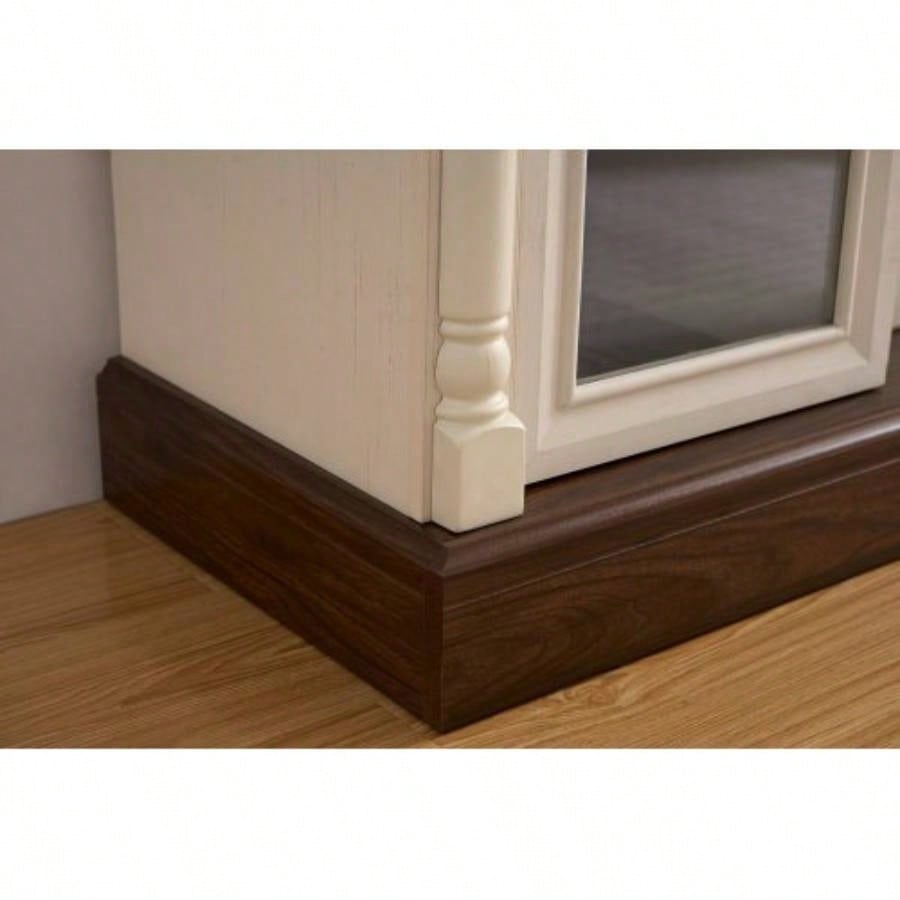 Farmhouse Fireplace TV Stand with Roman Column Styling, Up to 80 - inch TV, 70 - inch Modern Tall Entertainment Center with LED Lights, Living Room Media Console