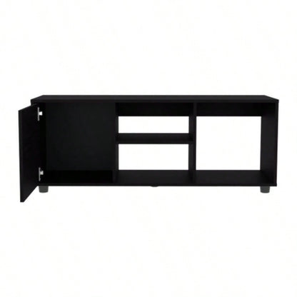 Tv Stand, 1 Door, 4 Shelves, 55 TV Capacity